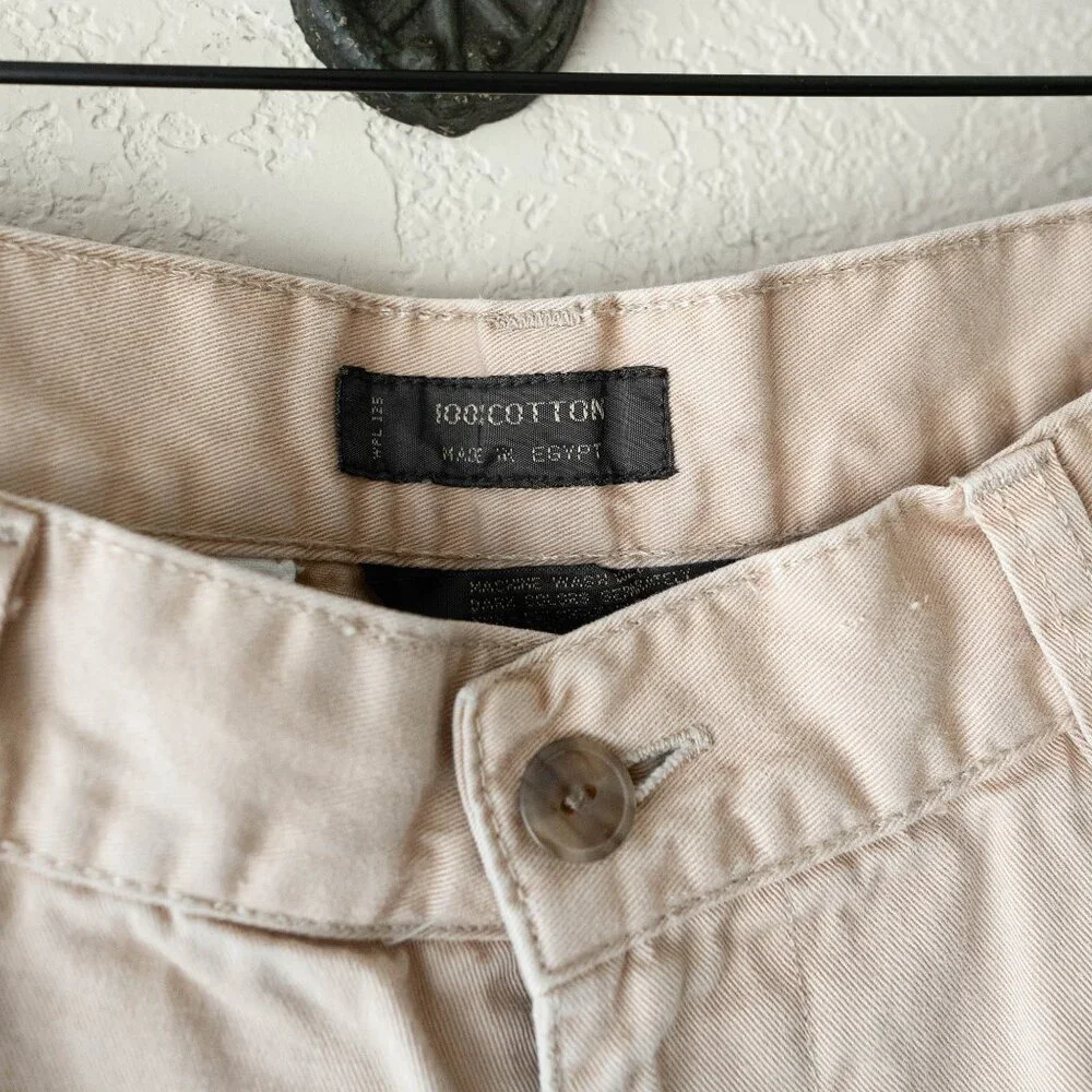 Vintage Chaps Ralph Lauren Chino Pants Men’s 36x30 Tan Egyptian Cotton